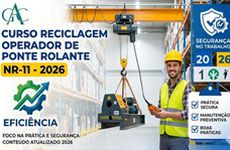 Curso Reciclagem Operador de Ponte Rolante - NR-11 - 2026
