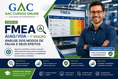 Curso do FMEA  AIAG/VDA - 1ª Edição - Análise dos Modos de Falha e Seus Efeitos.