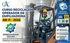 Curso Reciclagem Operador de Empilhadeira NR-11 - 2026