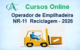 Curso Reciclagem Operador de Empilhadeira NR-11 - 2026