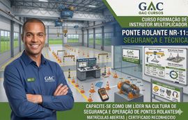 Curso de Instrutor Multiplicador Operador de Ponte Rolante da NR:11